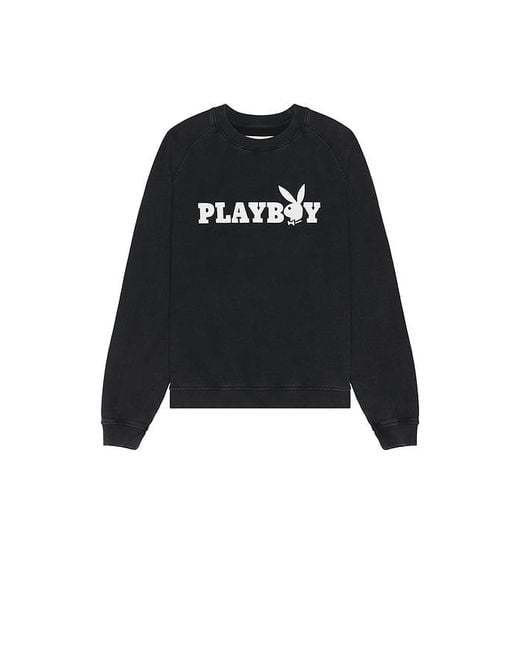Playboy Black Masthead Sweatshirt for men
