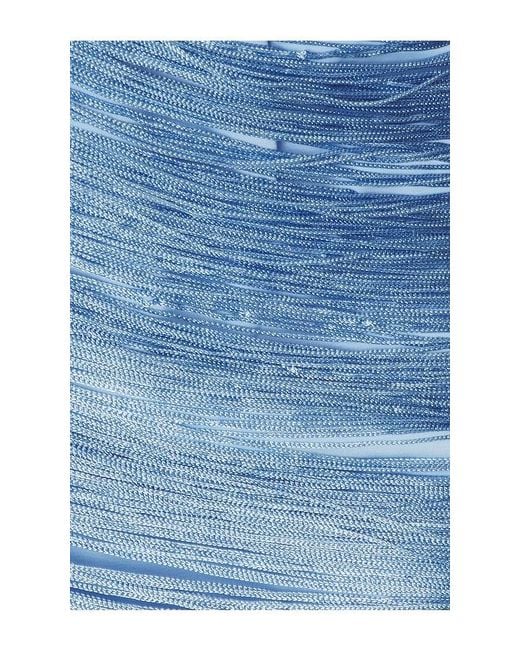 superdown Blue Keoni Fringe Mini Dress