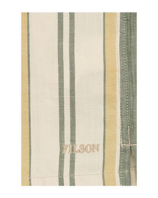 Filson Blue Chambray Camp Shirt for men