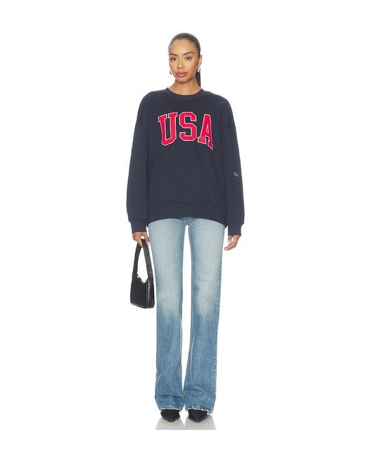 Hype and Vice Blue Offside Crewneck Sweatshirt