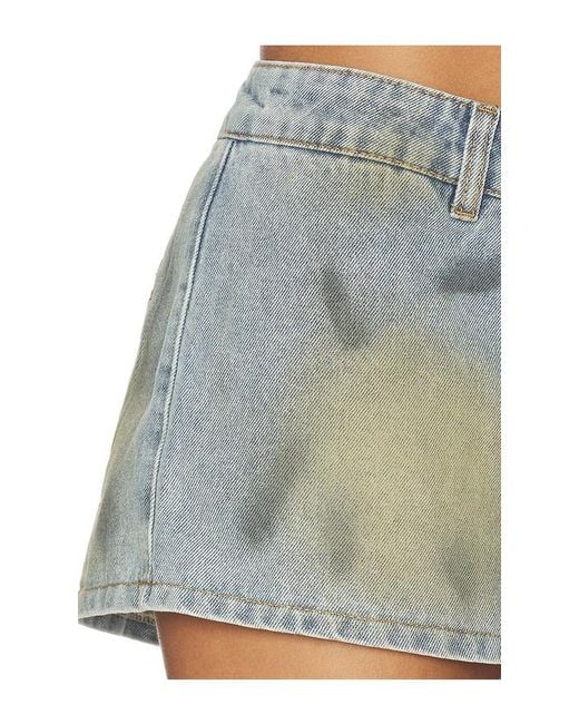 Lioness Blue Rhode Mini Denim Skirt