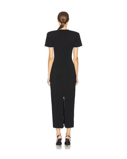 ROWEN ROSE Black Cut Out Maxi Dress