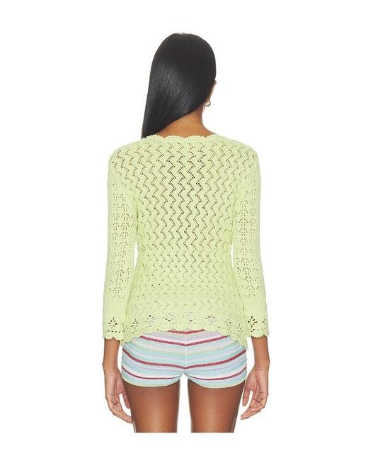 GUIZIO Yellow Rosalie Top