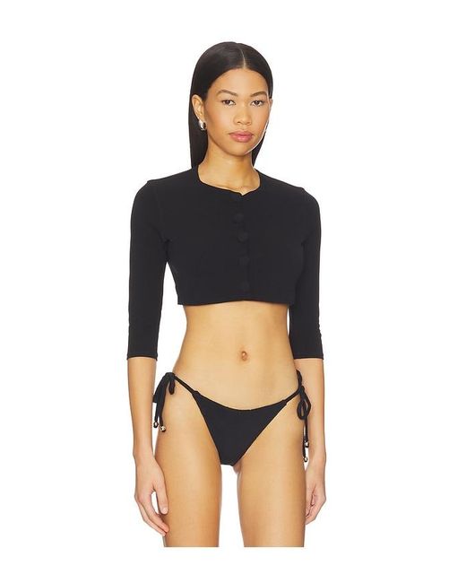 Lisa Marie Fernandez Black Cardigan