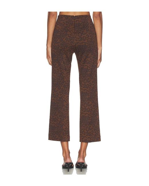 Rag & Bone Brown Irina Ponte Jacquard Kick Flare