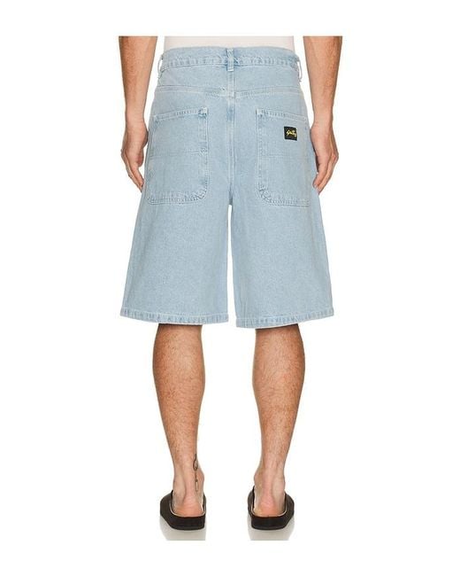 Stan Ray Blue Wide Shorts for men