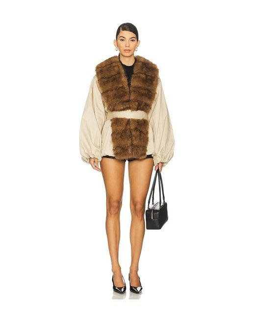 ROTATE BIRGER CHRISTENSEN Brown Donatella Short Jacket