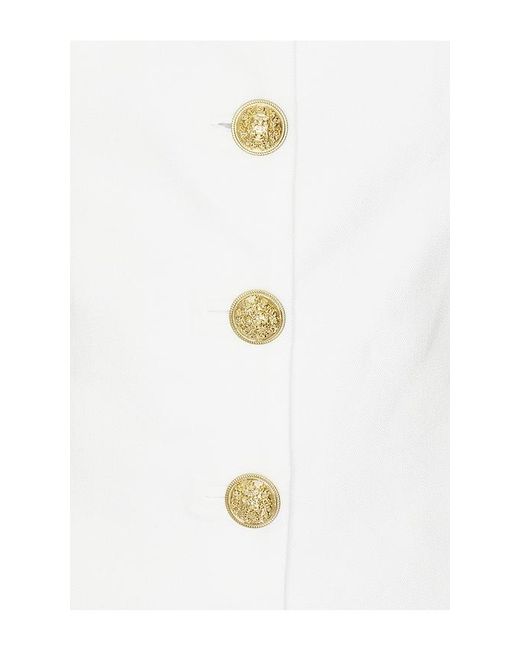 Alice + Olivia White Esma Cropped Top