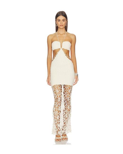 CAPITTANA White Lali Maxi Dress