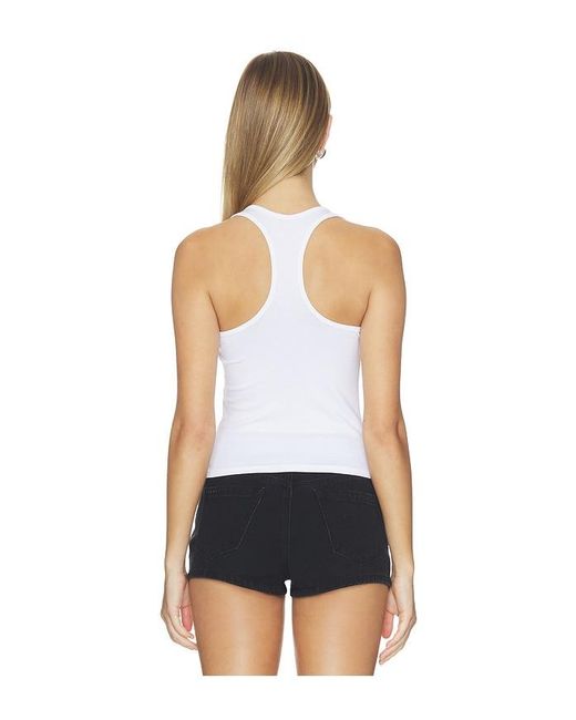 Commando White Better Than Basic Rib Racerback Top