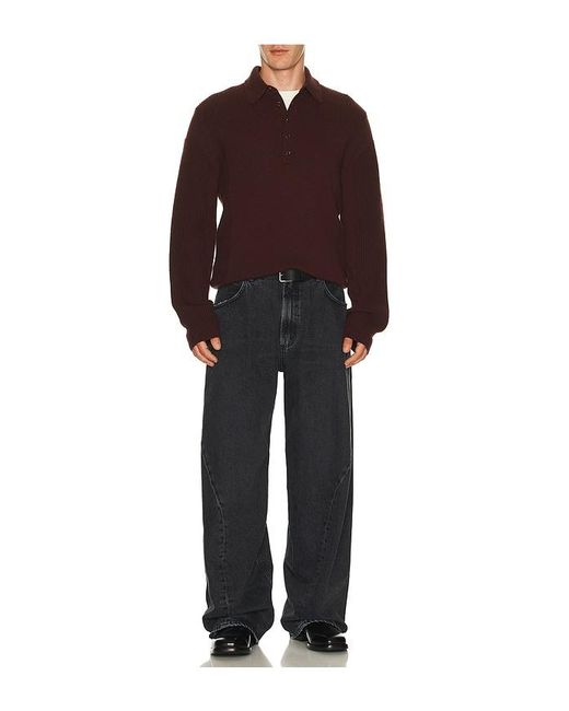 Agolde Black Twist Front Curve Jean for men