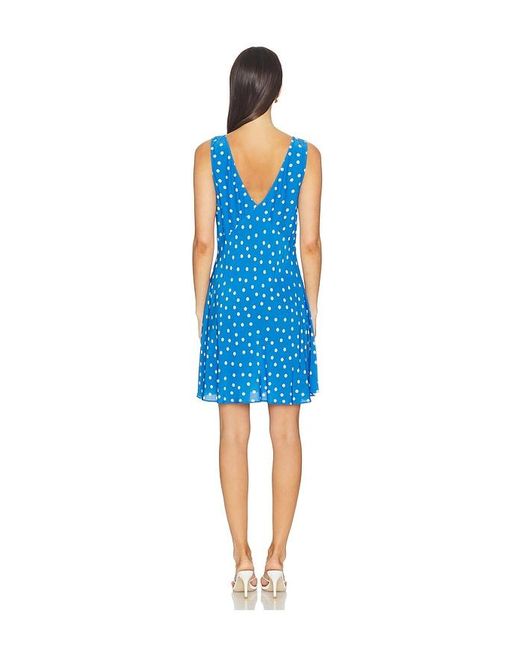 Rixo Blue Leighton Dress