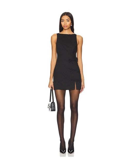 MORE TO COME Black Meryl Mini Dress