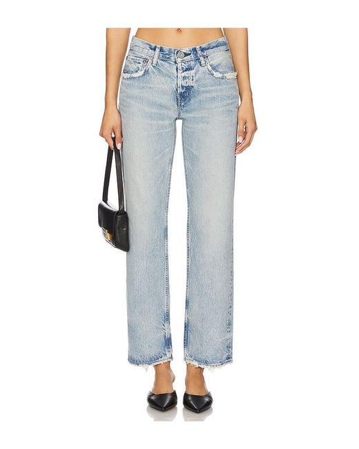 Moussy Blue Wildwood Straight Low Jeans