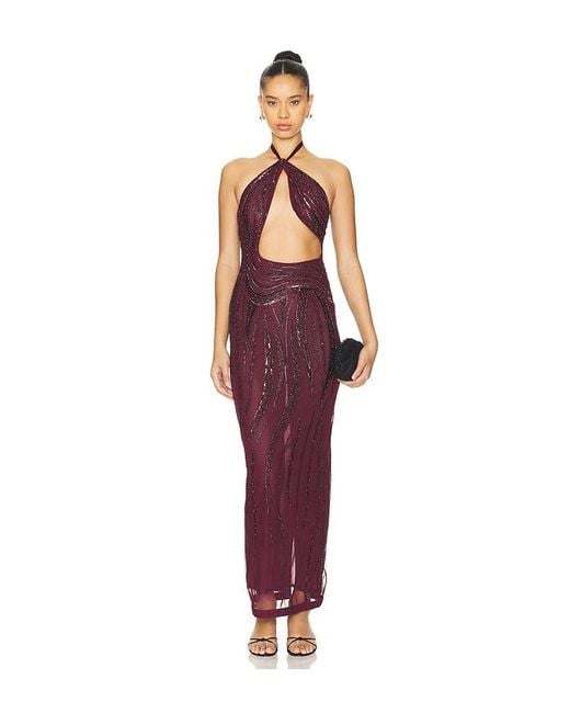 Camila Coelho Red Lyra Maxi Dress