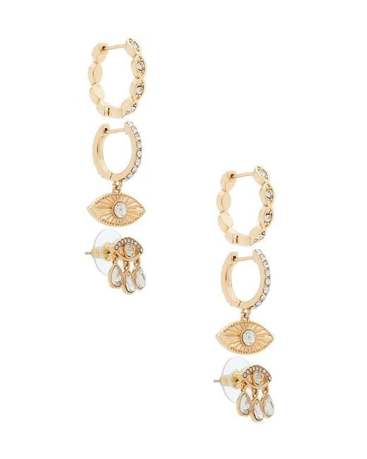 BaubleBar White Good Intentions Evil Eye Earring Set