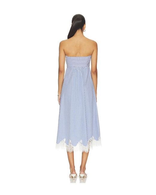 Cami NYC Blue Kacey Strapless Dress