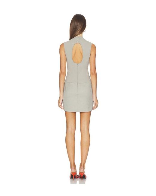 Et Ochs Natural Vander Knit Combo Mini Dress