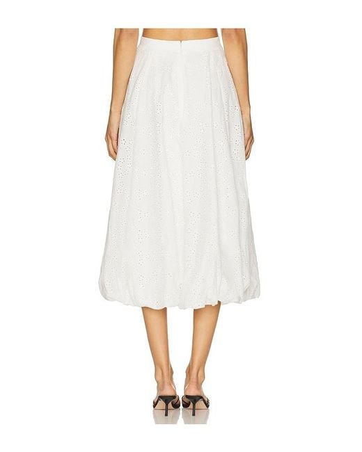 Astr White Kissel Skirt