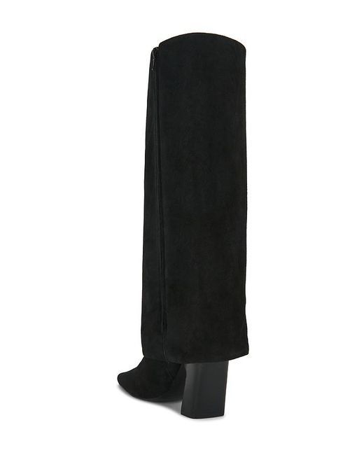 Raye Black Briella Fold Over Boot