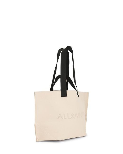 AllSaints Natural Lutece Knit Tote