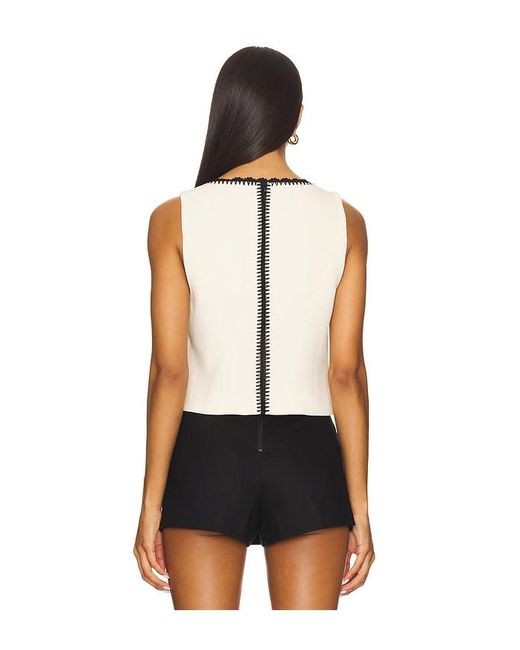 Cinq À Sept Black Crochet Sinclaire Top