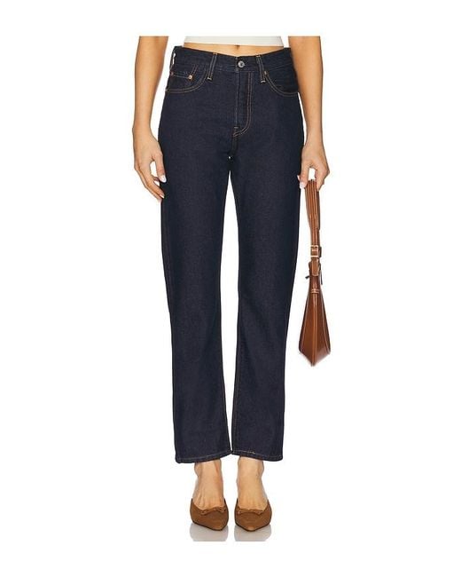 Levi's Blue 501 Straight Jeans