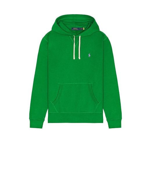 Polo Ralph Lauren Green Rl Fleece Pullover Hoodie for men