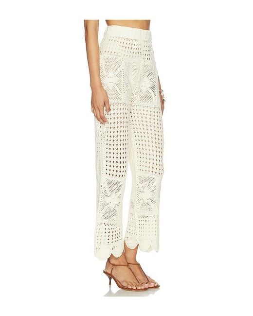 Agua Bendita White Wesley Pants