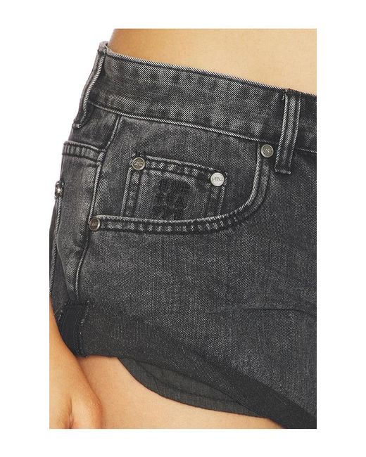 One Teaspoon Blue Bandits Low Waist Denim Shorts