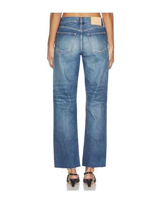 Moussy Blue Needham Straight Low Jeans