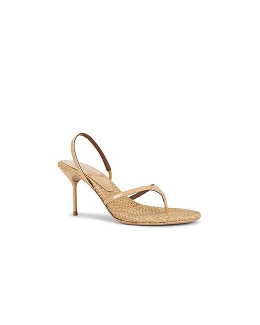 Paris Texas Natural Lidia Thong Slingback Sandal 70