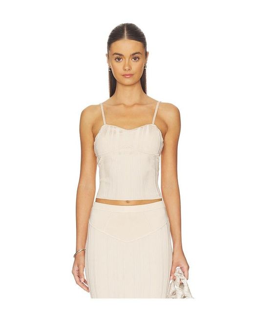 Fleur du Mal Natural Rib Darted Cami Top