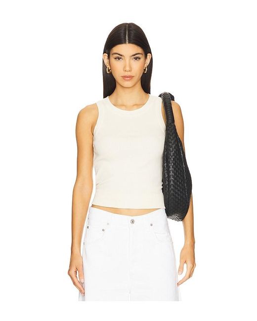 Citizens of Humanity White Isabel Rib Tank Top