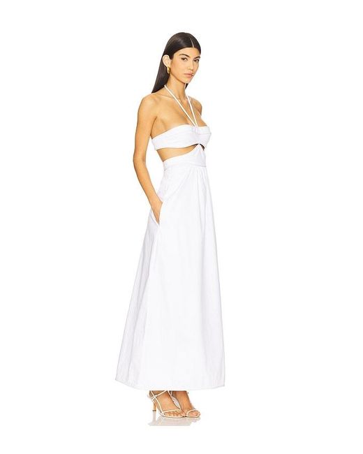 Adriana Degreas White Kleid Solid