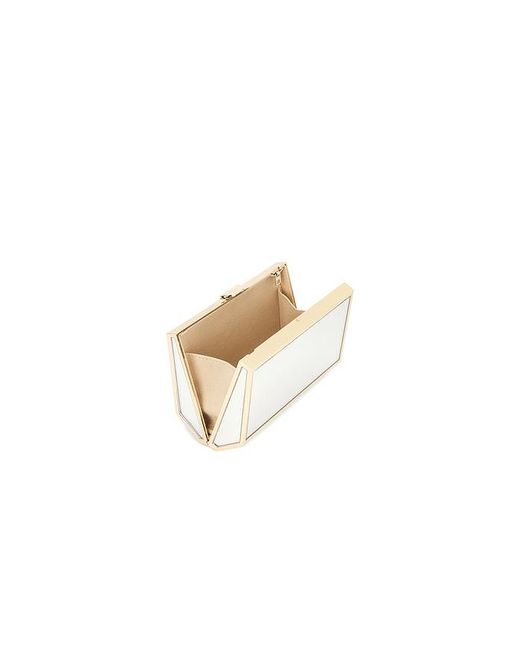 Jonathan Simkhai White Maddox Mirror Clutch