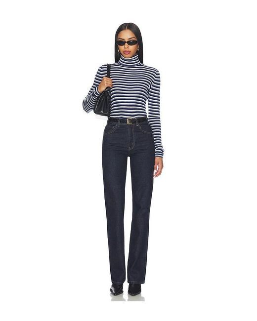 FAVORITE DAUGHTER Blue The Amelia Long Sleeve Top