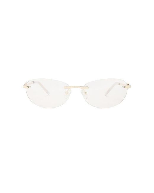 Le Specs White Slinky Sunglasses for men