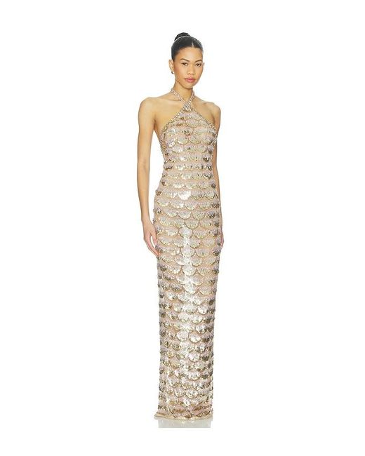 retroféte White Genovia Embroidered Dress