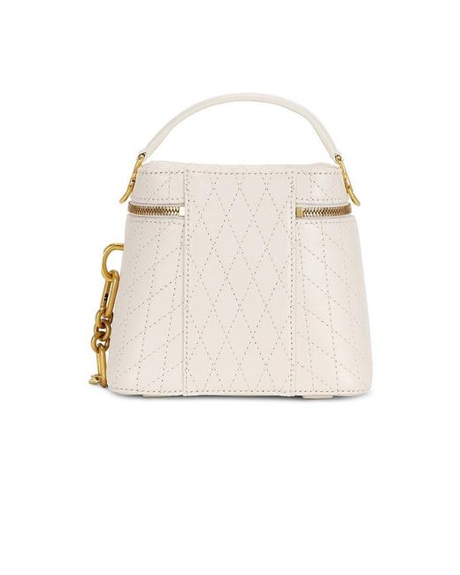 Balmain White Pulse Vanity-stitched Bag
