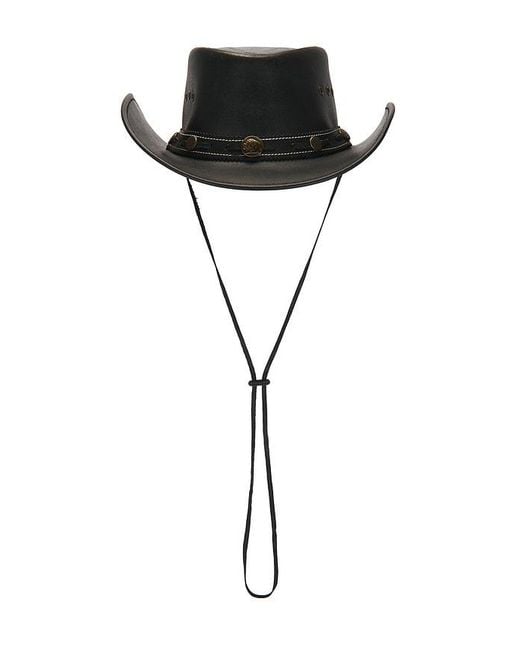 Lamarque Black X Revolve Dollie Leather Cowboy Hat