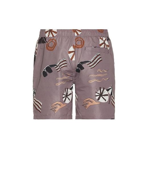 Printed Swim Shorts En Color Marrón Talla En Scotch & Soda de hombre de color Pink