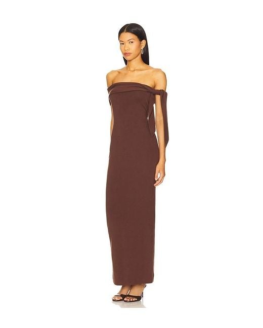 SNDY'S Brown Jaymes Maxi Dress