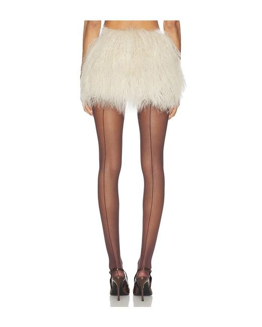 OW Collection White Thea Mini Skirt