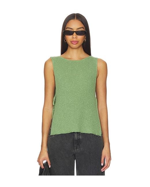 Free People Green X Free-Est Lizzie Sweater Top