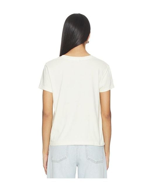 Agolde White Long Line Adine Tee Shirt