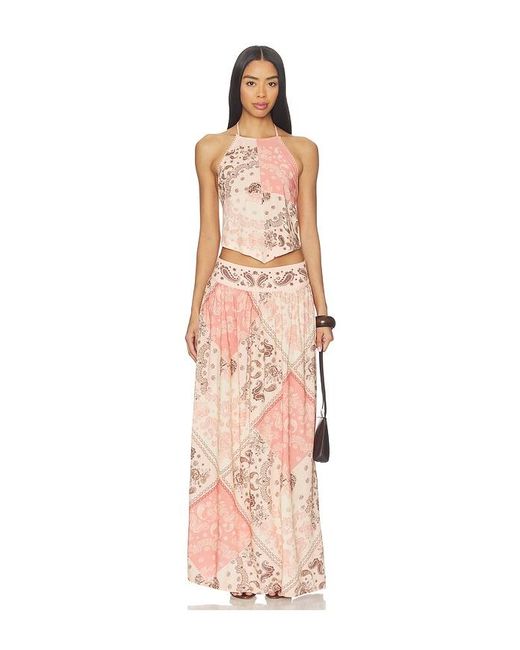 Agua Bendita Pink X Revolve X Revolve Tropic Maxi Skirt