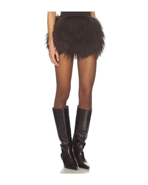 OW Collection Black Thea Mini Skirt