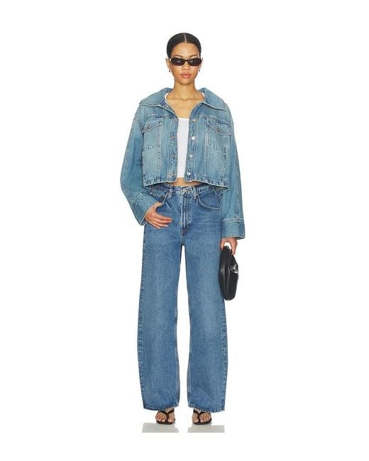 Free People Blue Side To Side Jacket