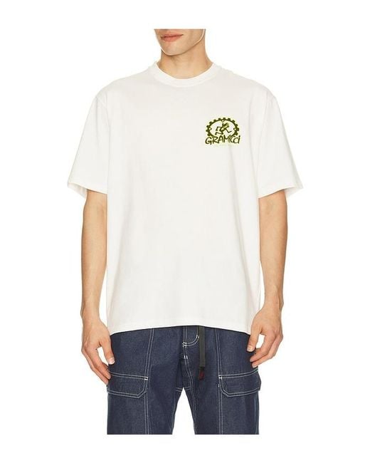 Gramicci Blue Equipped For Dirt Tee for men